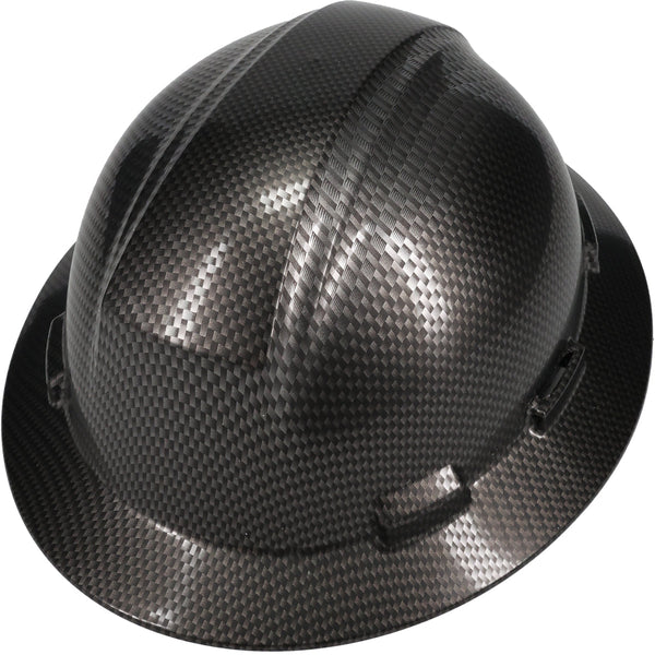 Dynamic Kilimanjaro - Full Brim Hard Hat, Carbon Fibre Look Wrap, HDPE Shell, 4-Point Nylon Suspension and "Sure-Lock" Ratchet Adjustment - Type 1 Class E