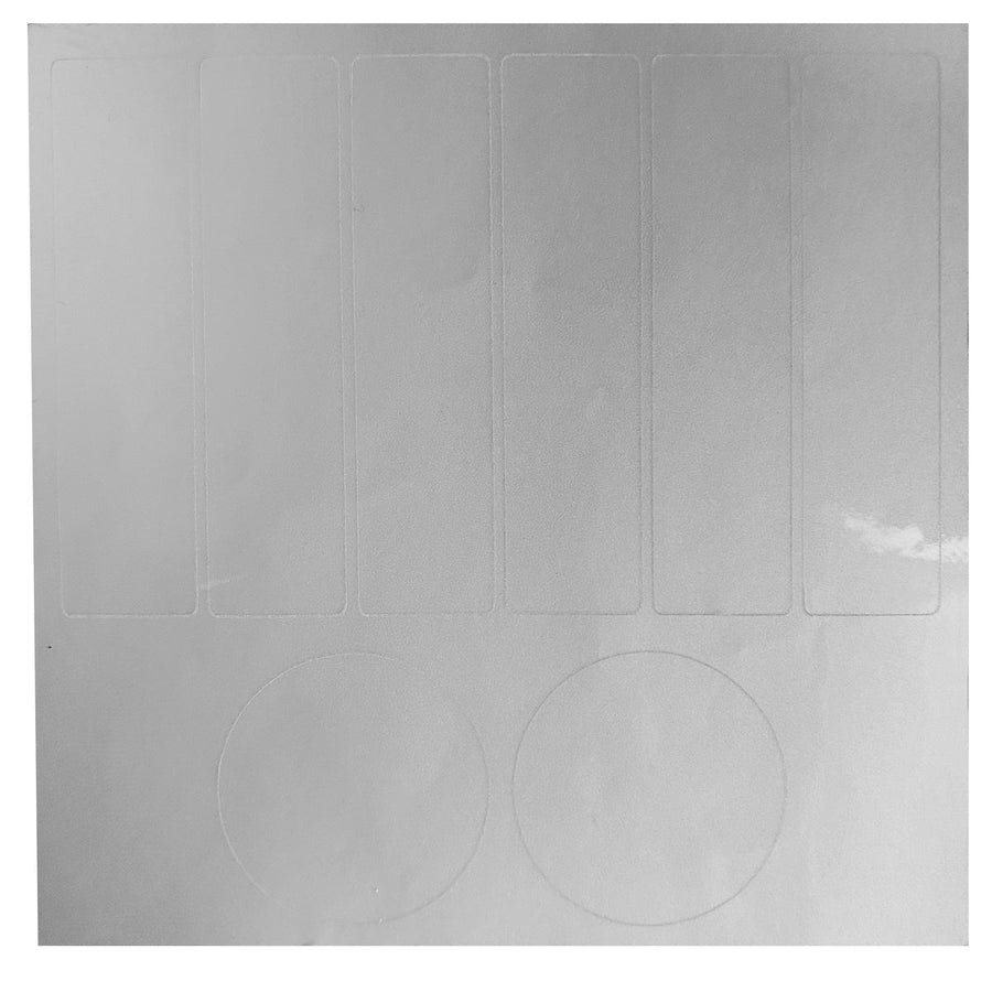 Dynamic - Reflective Stripes Kit,6x 1"X4", 2x 2" Round,Grey - HPSS101