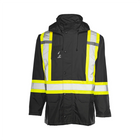 Hi-Vis Rain Jacket - Black - Wasip