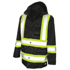 S37221 - Safety Rain Jacket - Black - product image