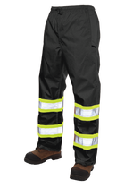 S37411 - Ripstop Safety Rain Pant - Black - product image