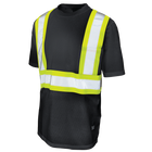 S39211 - Micro Mesh S/S Safety T-Shirt W/Pocket - Black - product image