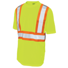 S39211 - Micro Mesh S/S Safety T-Shirt W/Pocket - Green - product image