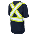 S39211 - Micro Mesh S/S Safety T-Shirt W/Pocket - Navy Blue - gallery image