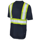 S39211 - Micro Mesh S/S Safety T-Shirt W/Pocket - Navy Blue - product image