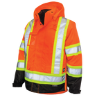 S42601 - 5-In-1 Safety Jacket - Fluorescent Orange - product image