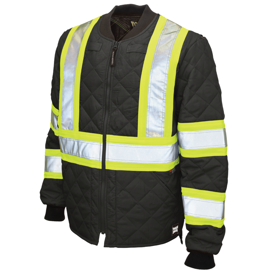 S43211 - Quilted Safety Jacket - Black - product image