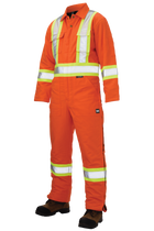 S78711 - Insulated Safety Coverall - Orange - product image