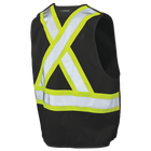 S9I011 - 5-Point Tearaway Safety Vest - Black - gallery image
