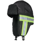 SA13 - HI-VIS Aviator Hat Contrast Tape - Black - product image