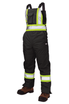 Tough Duck Insulated Flex Safety Bib - Black - product image