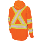 SJ051 - Packable Safety Rain Jacket - Orange - gallery image