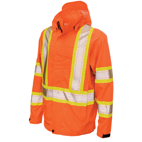 Tough Duck Packable Safety Rain Jacket