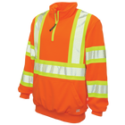 SJ191 - 1/4 Zip Safety Pullover - Orange - product image