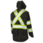 SJ351 - Safety Rain Jacket - Black - gallery image