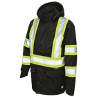 SJ352 - Safety Rain Jacket - Black - product image