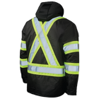 SJ51 - Quilt-lined Hooded Safety Jac-shirt - Black - gallery image