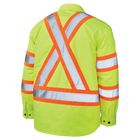 SJ51 - Quilt-lined Hooded Safety Jac-shirt - Black - gallery image