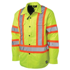 SJ51 - Quilt-lined Hooded Safety Jac-shirt - Black - gallery image