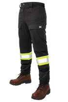 Tough Duck Comfort-Fit Tough Flex Safety Jogger - Black Front
