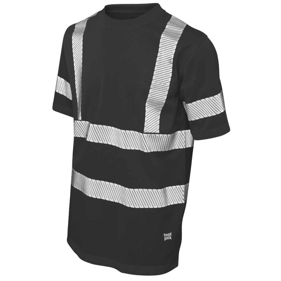 ST071 - Micro Mesh S/S Safety T-Shirt - Black - product image