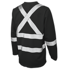 ST081 - Micro Mesh L/S Safety T-Shirt - Black - gallery image