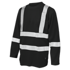 ST081 - Micro Mesh L/S Safety T-Shirt - Black - product image