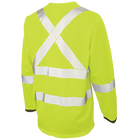 ST081 - Micro Mesh L/S Safety T-Shirt - Green/Black - gallery image