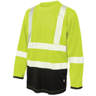 ST081 - Micro Mesh L/S Safety T-Shirt - Green/Black - product image