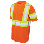 ST091 - Micro Mesh S/S Safety T-Shirt W/ Armband - Orange - product image