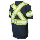 ST091 - Micro Mesh S/S Safety T-Shirt W/ Armband - Navy Blue - gallery image