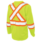 ST101 - Mirco Mesh L/S Safety T-Shirt W/ Armband - Green - gallery image