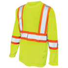 ST101 - Mirco Mesh L/S Safety T-Shirt W/ Armband - Green - product image
