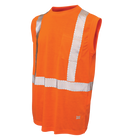 ST152 - Polyester Sleeveless Safety T-Shirt - Black - product image