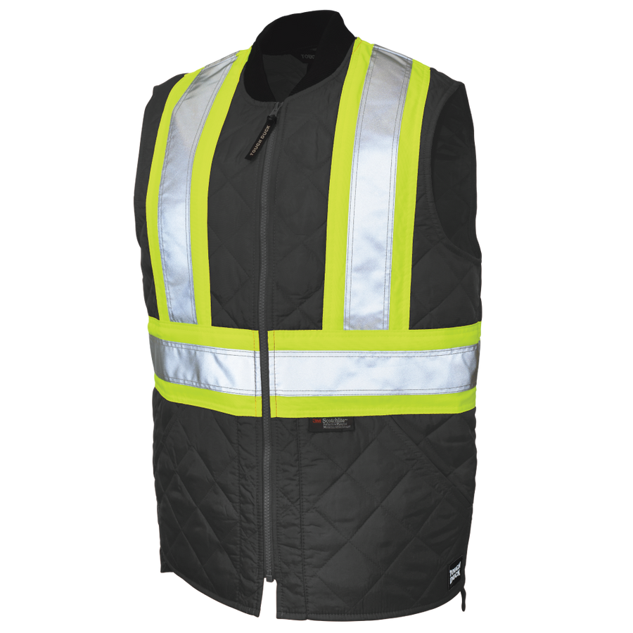 SV051 - Quilted Safety Vest - Black - product image