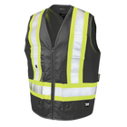 Tough Duck SV12 - Poly Twill Deluxe Safety Vest - Black - product image