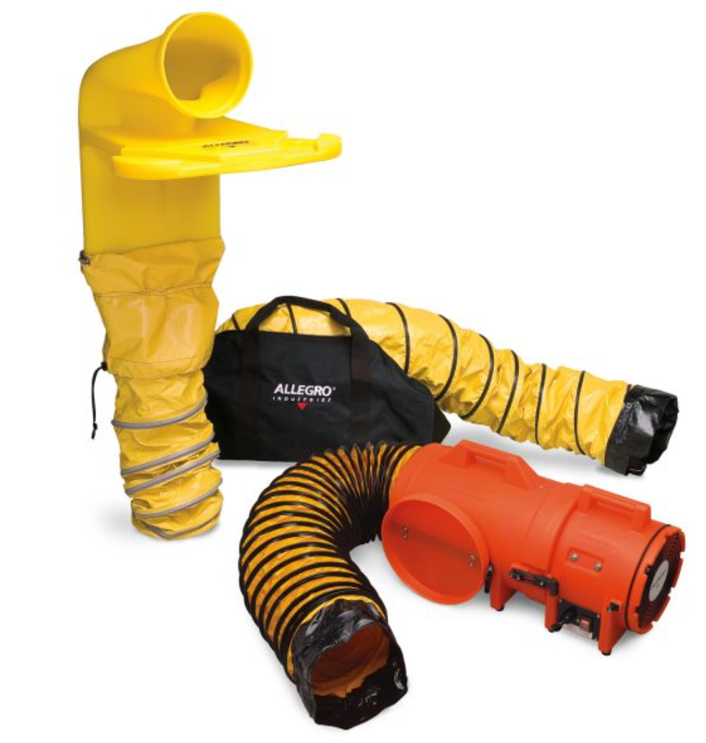 Allegro - Confined Space 8″ Axial AC & DC Plastic Blower System with MVP Kit- 9520-33M -1/CS