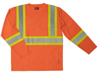ST101 - Mirco Mesh L/S Safety T-Shirt W/ Armband - Black - gallery image