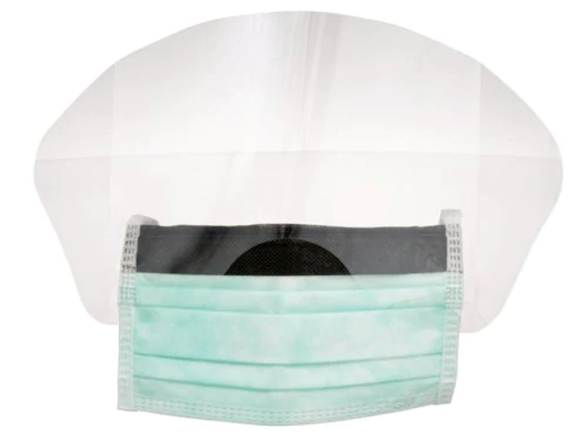 3M™ High Fluid Resistant Surgical Mask with Face Shield - 1835FS -300/CS