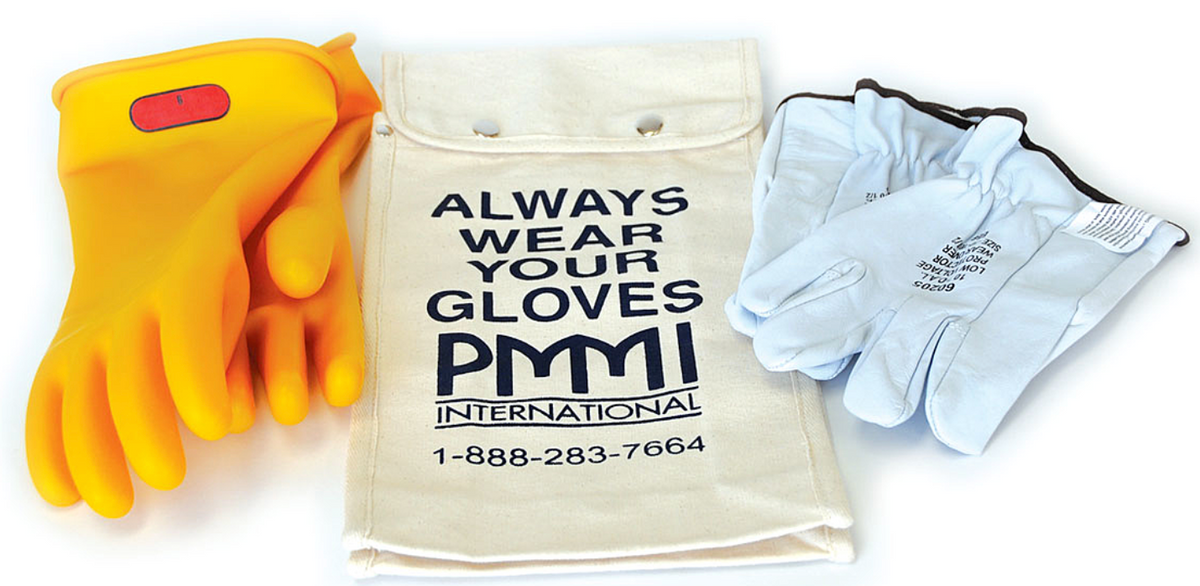Class 0 - Rubber Electrical Insulating Glove Kit - C011BK - 1PR/CS