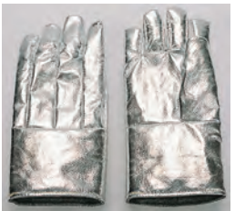 PMMI 14" Aluminized Thermonol 5 Finger Glove w/ Thermonol Palm - ATH TH 210-14F - 1PR/CS