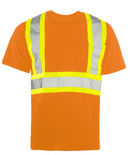 Short Sleeve Cotton Traffic T-Shirt, 4″ Refl. Tape - TT3 - 1/CS