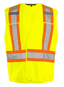 Ground Force - 5 Pt. Tearaway Solid Traffic Vest TV4 - 1/CS