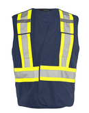 Ground Force - 5 Pt. Tearaway Solid Traffic Vest TV4 - 1/CS
