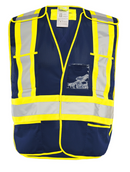 Universal 5 Pt. Tearaway Mesh Traffic Vest - 1/CS