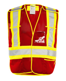 Universal 5 Pt. Tearaway Mesh Traffic Vest - 1/CS