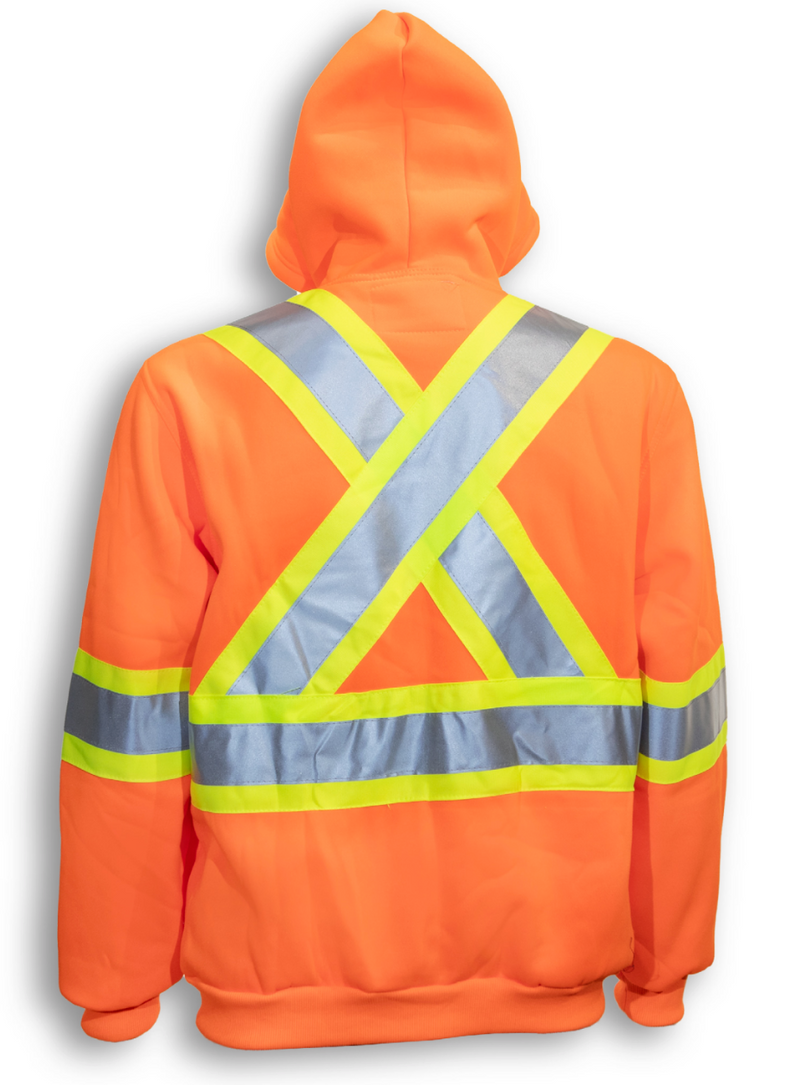 100% Polyester Pullover Safety Hoodie with Pouch - BK3550 - 1/CS