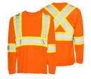 Long Sleeve Polyester Traffic Safety Shirt- TT2- 1/CS