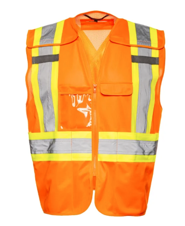 TV15 5 Pt. Tearaway Vest with Zipper - 25/CS