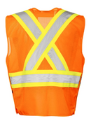 TV15 5 Pt. Tearaway Vest with Zipper - 25/CS